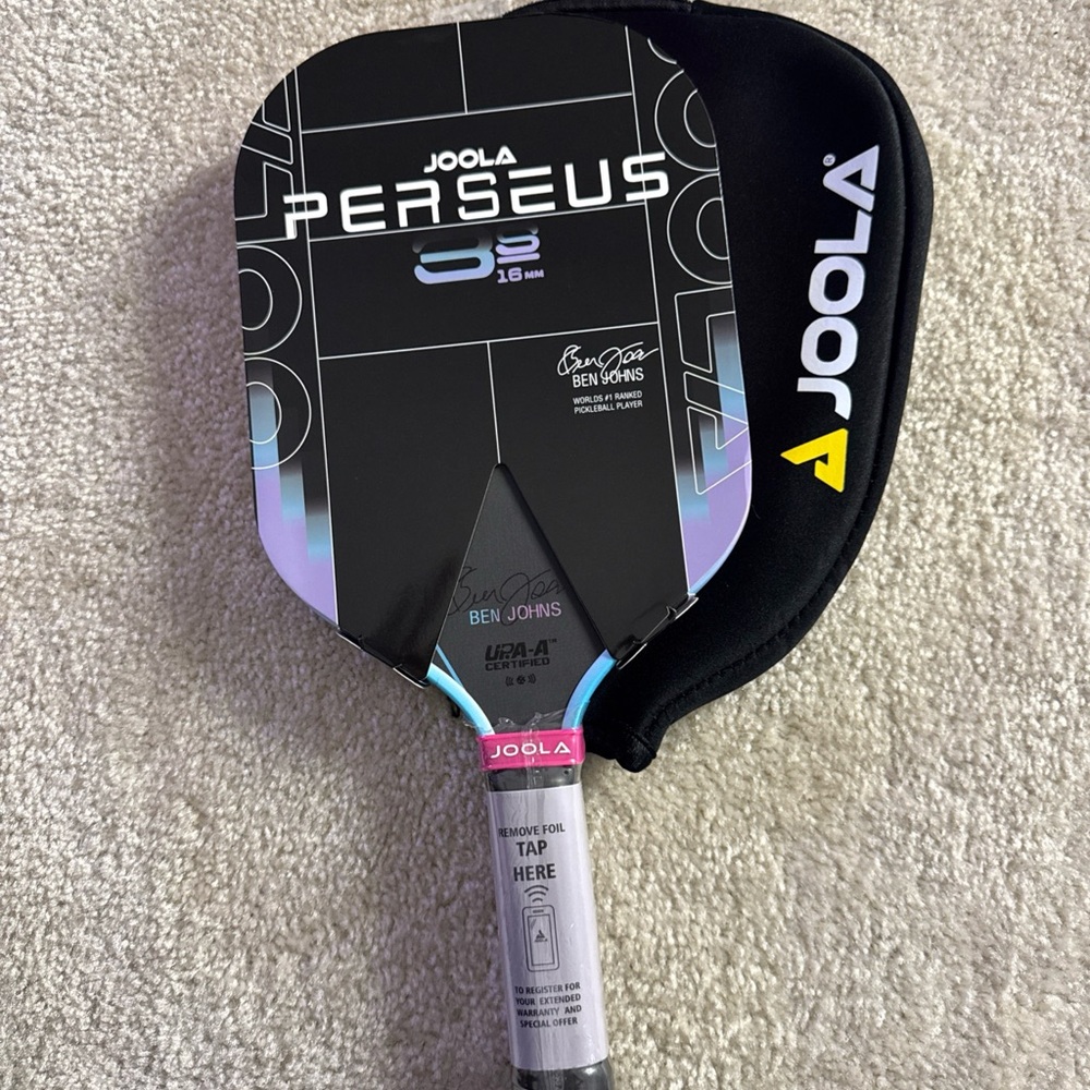 JOOLA Perseus Table Tennis Paddle - Black and Blue